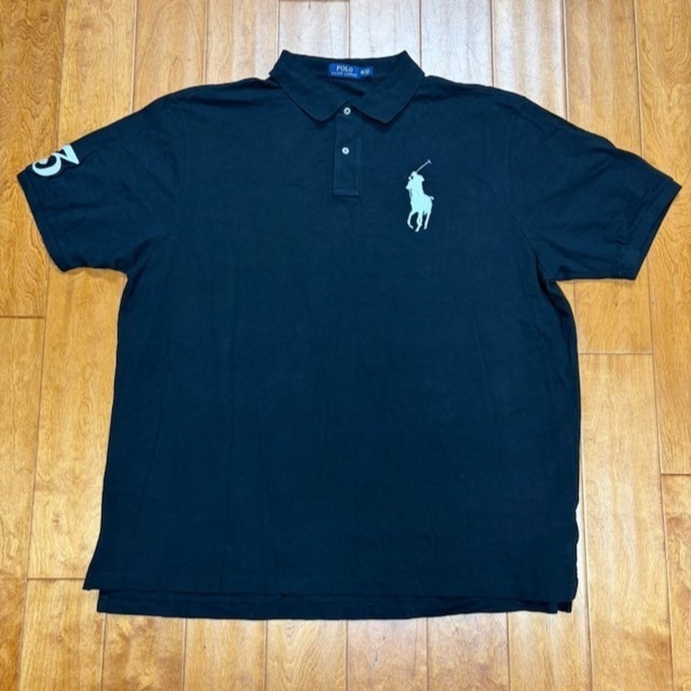 Polo Ralph Lauren Mens Polo Size 3XLT Big Pony Embroidered #3 Preppy Casual Tall